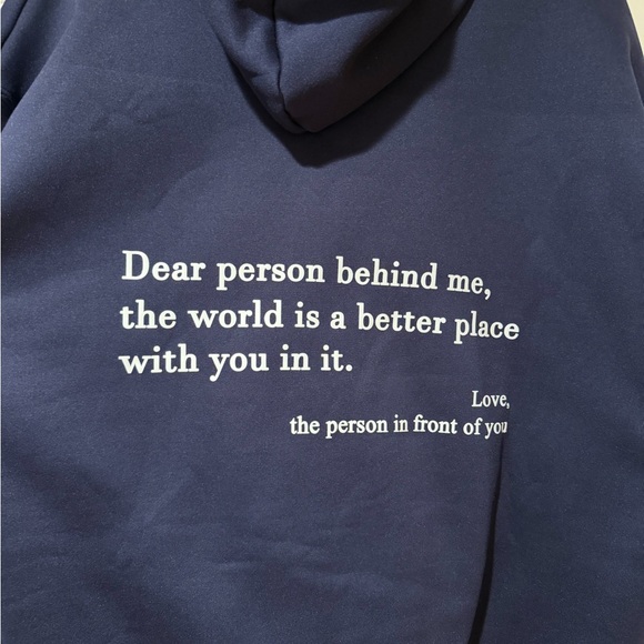 You Are Enough Navy Blue Live 2 Live Hoodie - Picture 2 of 3